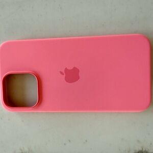 Apple Coral Silicone iPhone Case for 15 Pro